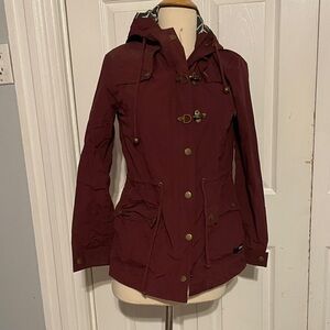 Brooklyn Industries Maroon Rain Jacket